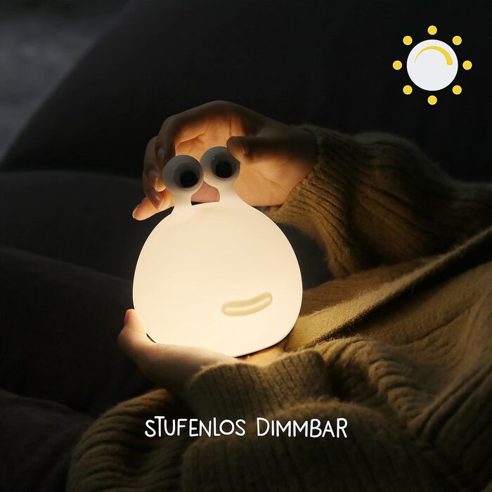 Дитячий LED нічник Momo Moon — регульований нічник для дітей та немовлят, сенсорна лампа для дитячої кімнати з USB-зарядкою