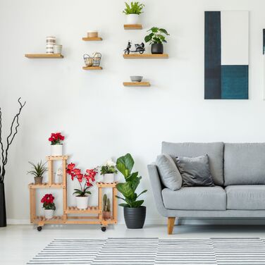 Поличка для рослин Relaxdays з бамбука