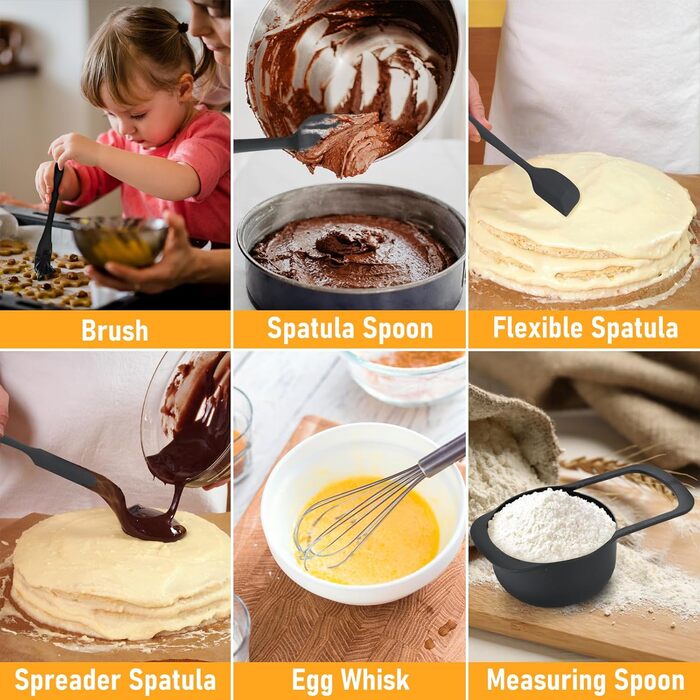 Набір міксерів Unokit з кришкою, 7 шт. з нержавіючої сталі з 3 тертками, антиковзаюча силіконова основа, набір міксерів, об'єм 4.5, 4, 3.5, 2.1, 1.5, 1.1, 0.7 Qt для змішування, подачі