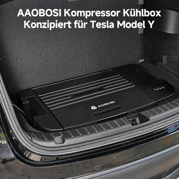 Компактний компресорний холодильник AAOBOSI 35L з Wi-Fi, USB, 12/24/240V для авто, кемпінгу та подорожей