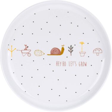 Набір дитячого посуду LÄSSIG Garden Explorer: тарілка, миска, чашка з силіконовим кільцем (червоний)