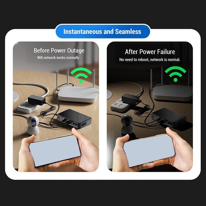 UPS джерело безперебійного живлення 9000mAh для USB 5V/9V/12V/15V/24V DC