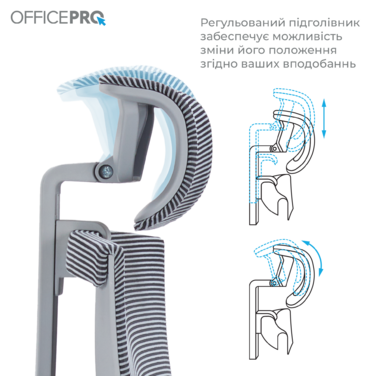 Крісло офісне OfficePro Balance OC620-G-DG-DG