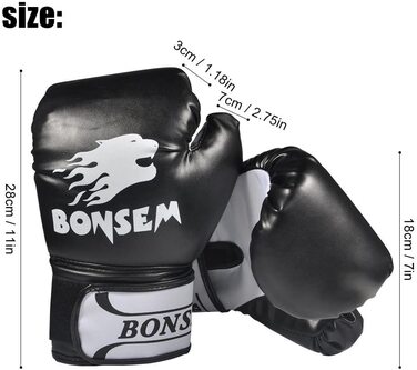 Боксерські рукавички Aiend / тренувальні Рукавички, боксерські рукавички з повним набором пальців рукавички для перфорації тренувальні рукавички ()