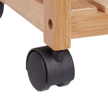 Сервісний столик Relaxdays з бамбука на 3 ярусах