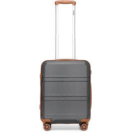 Набір валіз KONO 4 в 1: велика валіза, ручна валіза 55 см, косметичка, сумка для подорожей (кремово-білий)