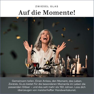 Набір келихів для вина Zwiesel Glas Vivid Senses (2 шт.), німецька якість, Tritan-кристал, для фруктових вин, миючі в посудомийній машині