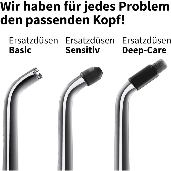 Munddusche AQUADENT A2 | Бездротова | Для дому та в дорогу | Water Flosser | Ефективне очищення міжзубного простору | 3 програми | Чорний