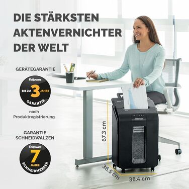 Fellowes Autofeed Aktenvernichter AutoMax 90M: Шредер для паперу з автоподачею, MiniCut (P4), 90 аркушів за 5 хвилин, 17 літрів
