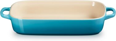 Форма для запікання Le Creuset прямокутна з кришкою-тарілкою, 3 л, вишнево-червоний (Caribbean)