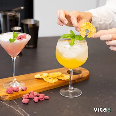 Дегідратор Vita 5 з 6 решітками для сушіння фруктів, овочів та м'яса. Поверхня сушіння 0,7 м², регулювання температури 35-75°C, таймер 24 год, LED дисплей, 650W