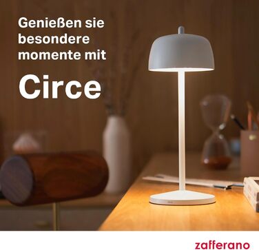 Zafferano Circe: Бездротова LED-лампа для дому та саду, Corten, 30 см, димер, 2200-3000K, керування кнопкою