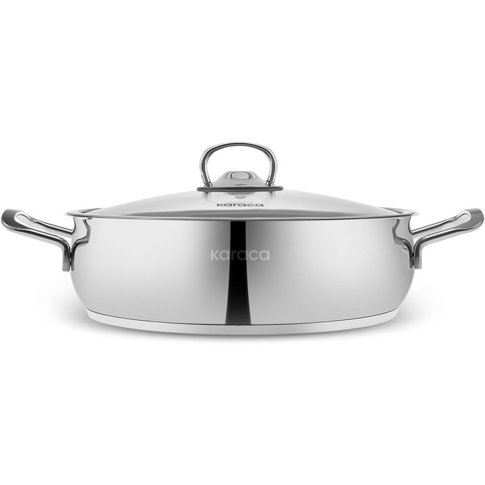Набір кухонного посуду Karaca Stahl 13 предметів з контейнерами для зберігання - високоякісний нержавіюча сталь для приготування та зберігання їжі