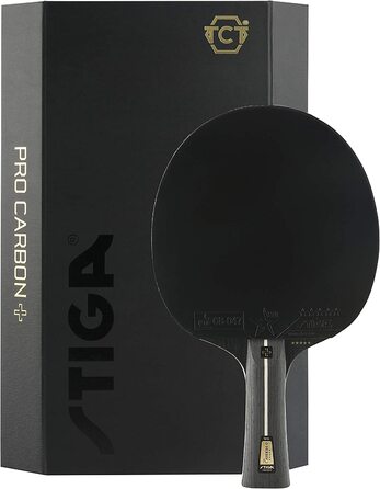 Стіга унісекс-ракетки для настільного тенісу Pro Carbon, червоні / чорні, одного розміру (комплект з ракетками для настільного тенісу)