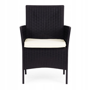 Комплект садових меблів MultiGarden із пластику, чорний, 3 предмети