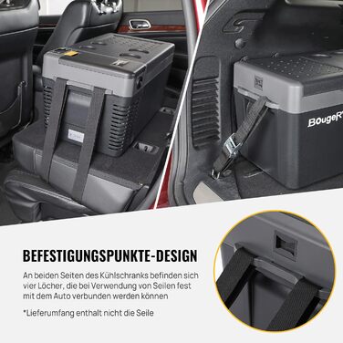 BougeRV CRPRO 20L Компресорна Холодильник 12/24V для Автомобіля, Кампінгу та Поїздок (-22℃~10℃)