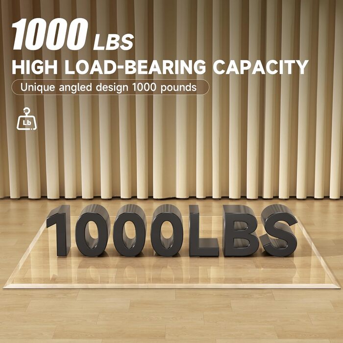 Підкладка під офісний стілець з прозорого скла з заокругленими краями, 119 см x 50 см, захист підлоги, для килима та твердої підлоги