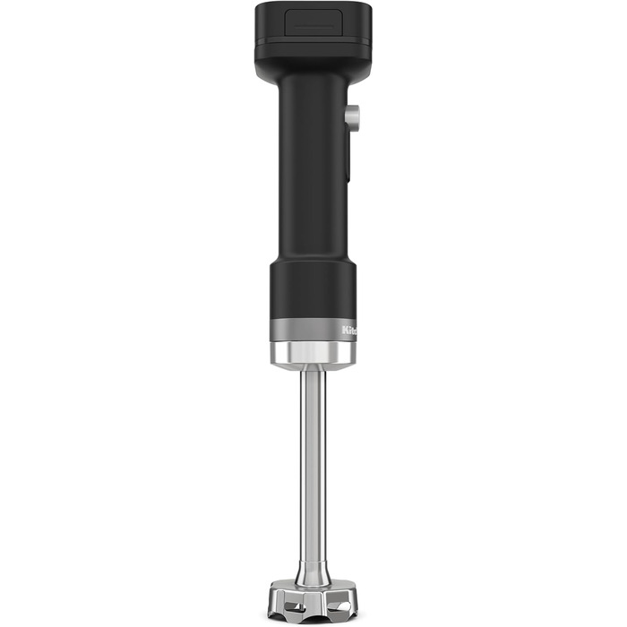 Блендер заглибний KitchenAid Go Cordless з акумулятором, 1л, чорний (матова чорна поверхня), з насадкою-міксером та подрібнювачем, нержавіюча сталь, захист від подряпин