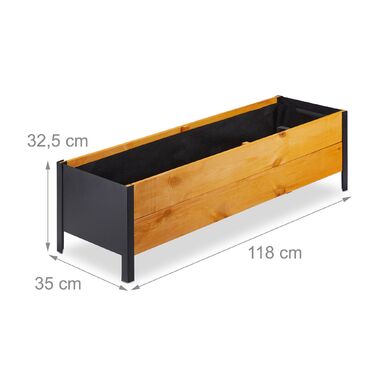 Гардленд Relaxdays - вузька грядка з дерева