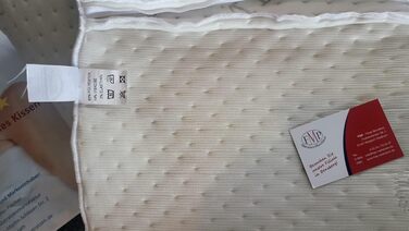 Ортопедична подушка для шиї FMP Matratzenmanufaktur з віскоеластичної піни, 70x36x11 см, біла