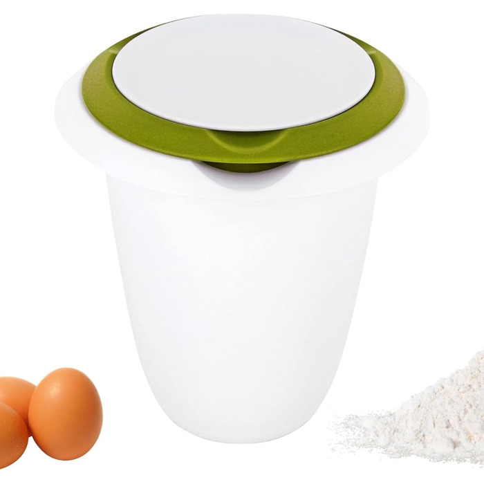 Набір кухонний та для випічки Westmark Duo 4 шт. (Quirltopf 1 л, миска 3,5 л, мірна склянка 1 л, скребок для тіста), пластик/силікон, прозорий/білий/червоний/чорний