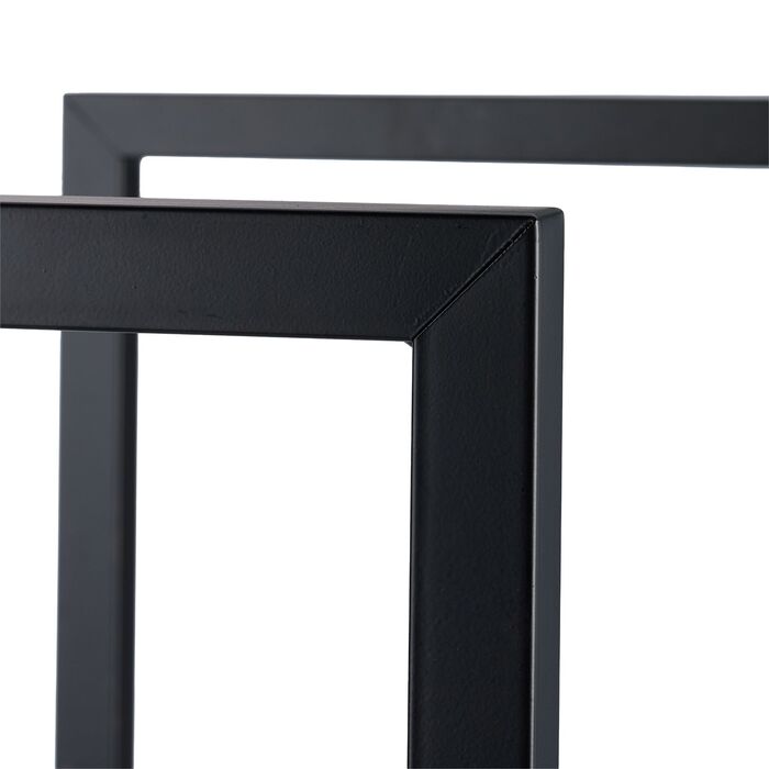 Стильна металева полиця для дров Relaxdays