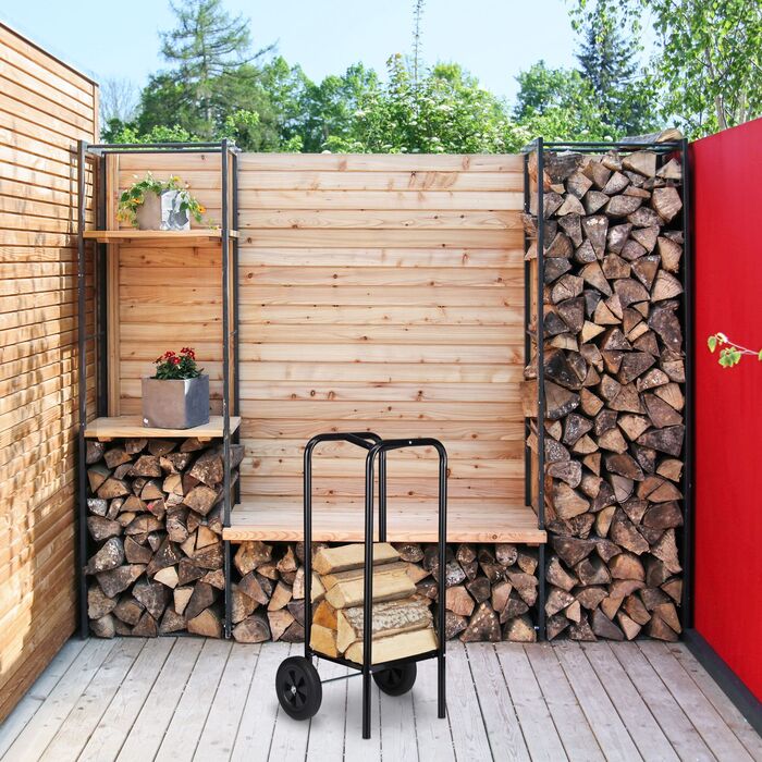 Візок для дров Relaxdays з колесами