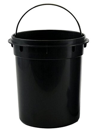 Косметичне відро Spirella Сідней Вайс відро для сміття Педаль відро для сміття-5 літрів-зі знімним внутрішнім відром (чорний)