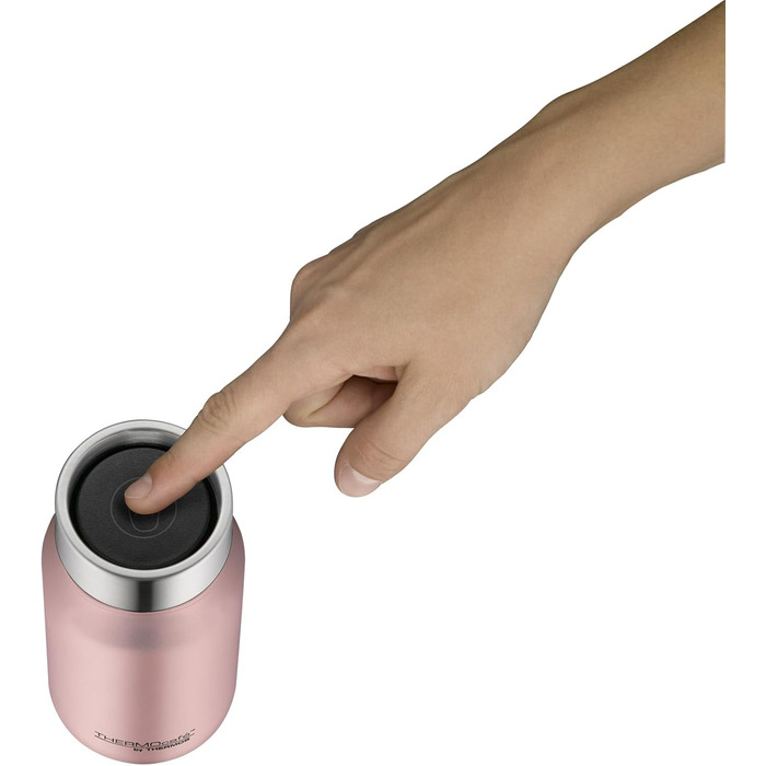Термокружка THERMOcafé by THERMOS TC 0,35л, нержавіюча сталь, з ізоляцією, для кави на виніс, не протікає, 350000 мл, BPA-free, Rose Gold Mat