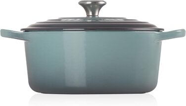 Каструля чавунна Le Creuset Signature, 22 см, 4,2 л, для всіх типів плит включаючи індукційну (Ocean)