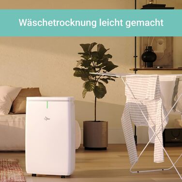 SUNTEC DryFix 20 Lumio: Електричний осушувач повітря для приміщень до 63 м² – 20 л/добу, 3-в-1 (осушувач, очищувач повітря, сушарка для білизни)