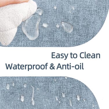 Набори серветок на стіл овальної форми, 6 шт, штучна шкіра, термостійкі та водонепроникні (зелені)