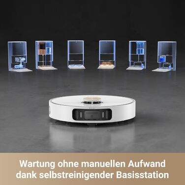 Dreame X30 Ultra: робот-пилосос та миючий робот з автоматичною очисткою, знімний миючий моп, інтелектуальна очистка килимів, потужність всмоктування 8300 Pa, білий