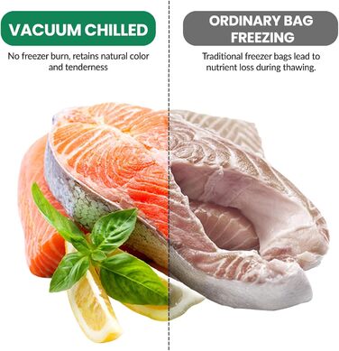 Вакууматор для продуктів 6-в-1, професійний автоматичний вакуумний пакувальник з різаком, цифровим таймером та набором з 50 пакетів і шланга, 75КПа