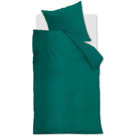 Комплект постільної білизни Beddinghouse Cotton Колір рибної пастки темно-зелений, розмір 155x220см80x80