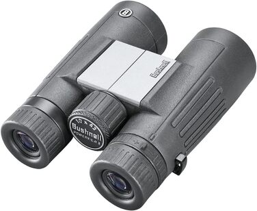 Бінокль Bushnell Powerview 2 10x42, дахова призма, алюмінієвий корпус, багатошарове покриття, гумове армування, для спостереження за птахами, туризму, спорту, PWV1042
