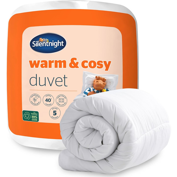 Ковдра Silentnight тепла та затишна, 13.5 Tog, для двоспального ліжка