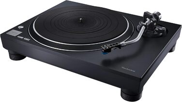Програвач вінілових платівок Technics SL-100C з прямим приводом, картриджем AT-VM95C, автоліфтом, трьома швидкостями, пилозахистом і PHONO-кабелем, чорний