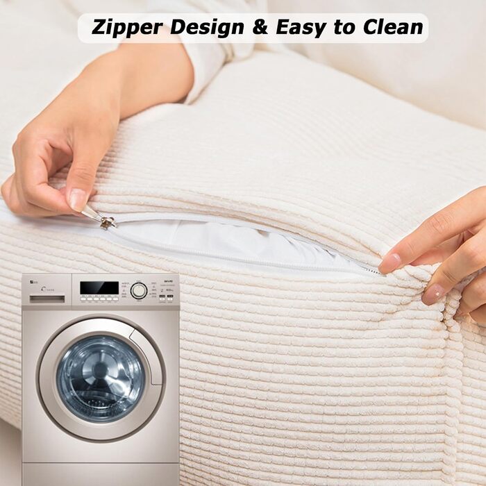 Підголівник для ліжка Hruile Extra Großes, подушка для підтримки попереку, килимок-стілець з підлокітниками для перегляду телевізора, читання, роботи, ігор, 75 x 40 x 55 см, (120*50*20 см, Бежевий)