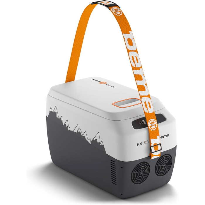 Термоелектричний автохолодильник Peme Ice On 28.3L з LCD дисплеєм, USB, 12/230V – для кемпінгу, подорожей, автомобіля (помаранчевий)