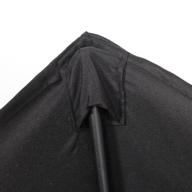 Outsunny Parasol Ø196 см, поворотна парасолька з функцією складання, шестикутна балконна парасолька пляжна парасолька вітрозахисна стабільна на ринку Парасолька з колінчастим механізмом Парасолька від сонця для пляжного балконного саду, чорний