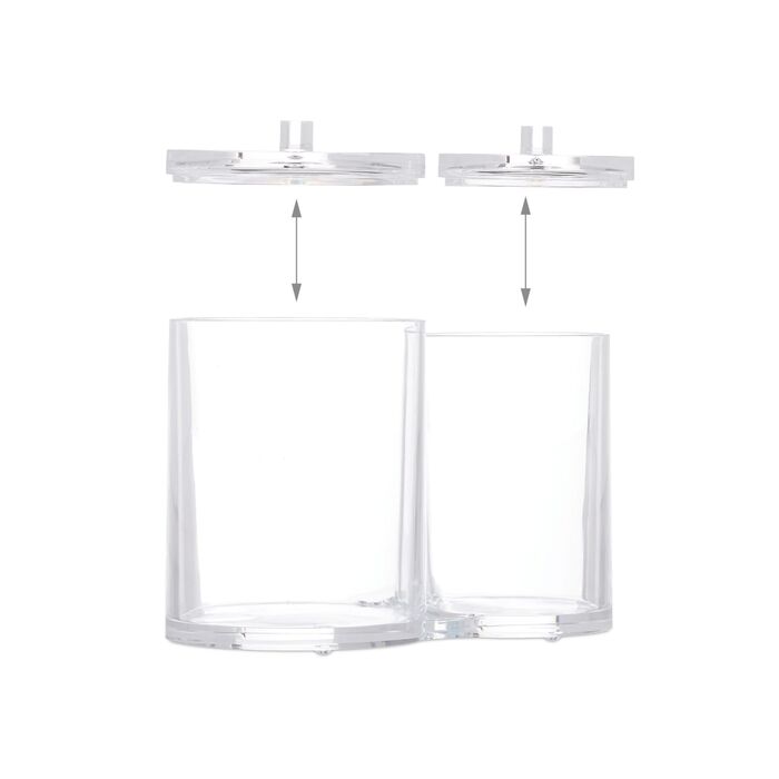 Організатор Relaxdays з подвійним акриловим відсіком