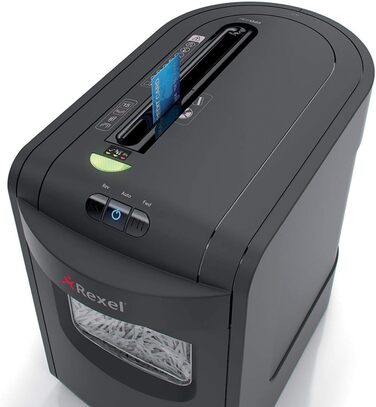 Шредер Rexel REM820 для документів, мікроріз, ручний привід, 23 л, чорний