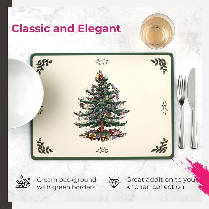 Підставка під тарілки Portmeirion Christmas Tree, набір 4 шт.