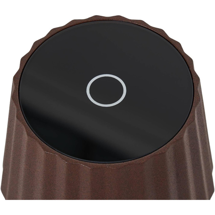 Lindby LED акумуляторна настільна лампа з димером, бездротова, з датчиком дотику, портативна, для внутрішнього та зовнішнього використання, IP54, для саду (Коричнева)