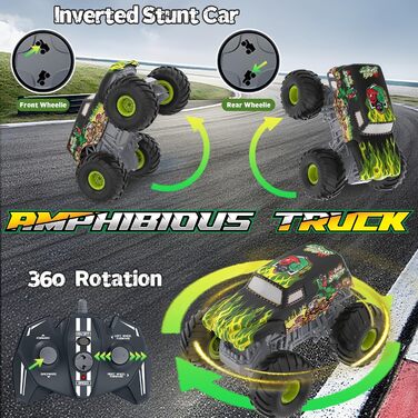 RC Автомобіль Feimuosi 1:18 позашляховик, 2.4GHz, 2 акумулятори, 20 км/год, світлодіоди, армійський зелений - іграшка для дітей та дорослих