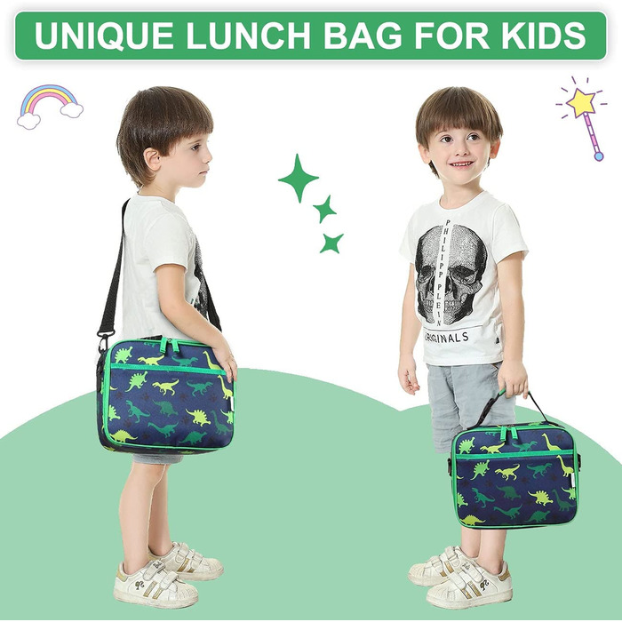 Дитяча сумка - тоут для ланчу, сумка-холодильник з ізоляцією для хлопчиків і дівчаток, сумка-тоут для дитячого садка, сумка-тоут для ланчу