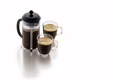 Кавник френч-прес Bodum Caffettiera, 1 л, чорний (1918-01), Чорний, 1000