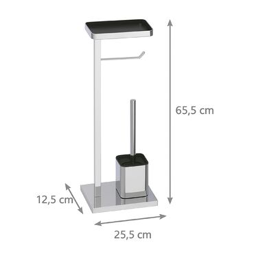 Набір для туалету Relaxdays з металевою полицею (WC-Garnitur Metall mit Ablage)