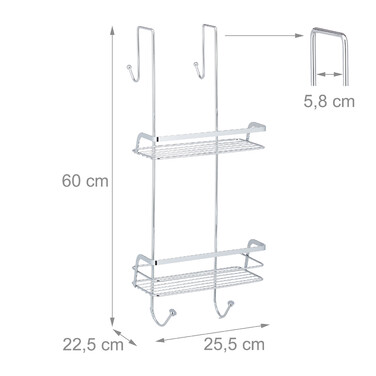 Relaxdays Підвісна полиця для душу